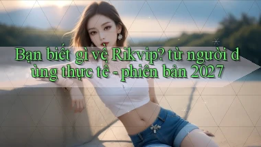 Bạn biết gì về Rikvip từ người dùng thực tế   phiên bản 2027
