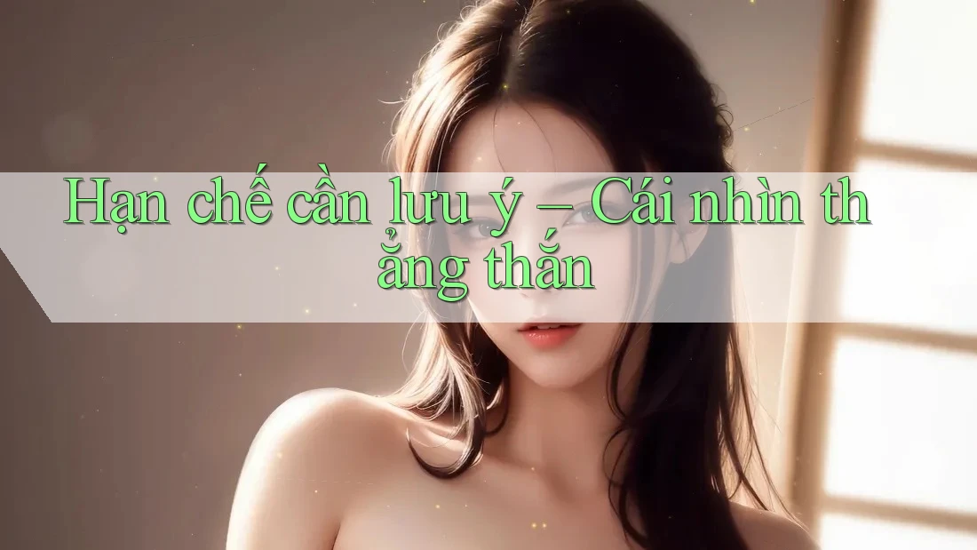 Hạn chế cần lưu ý – Cái nhìn thẳng thắn