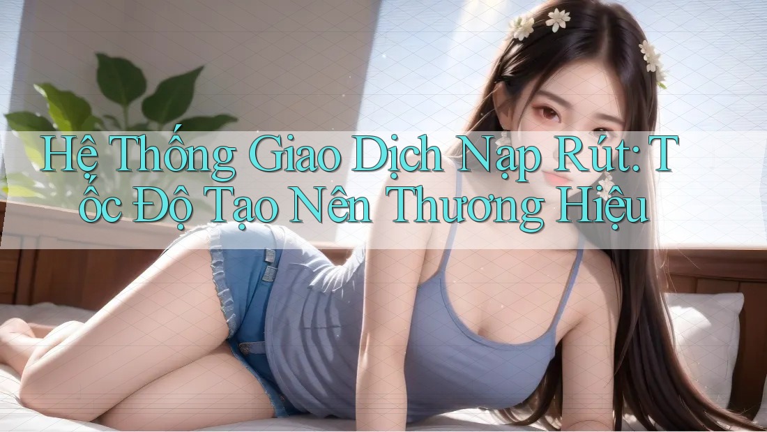 Hệ Thống Giao Dịch Nạp Rút: Tốc Độ Tạo Nên Thương Hiệu Hệ Thống Giao Dịch Nạp Rút: Tốc Độ Tạo Nên Thương Hiệu