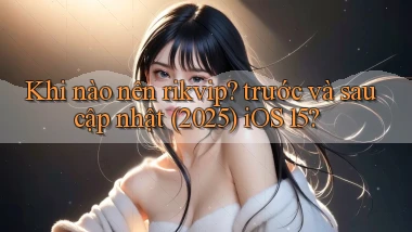 Khi nào nên rikvip trước và sau cập nhật (2025) iOS 15