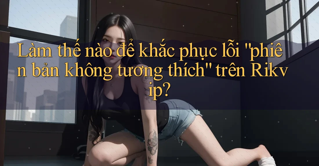 Làm thế nào để khắc phục lỗi “phiên bản không tương thích” trên Rikvip? Làm thế nào để khắc phục lỗi “phiên bản không tương thích” trên Rikvip?